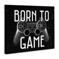 thumbnail image 2 of Stupell Industries Contemporary Born To Game Retro Canvas Art, 48 x 36, by Kim Allen, 2 of 8