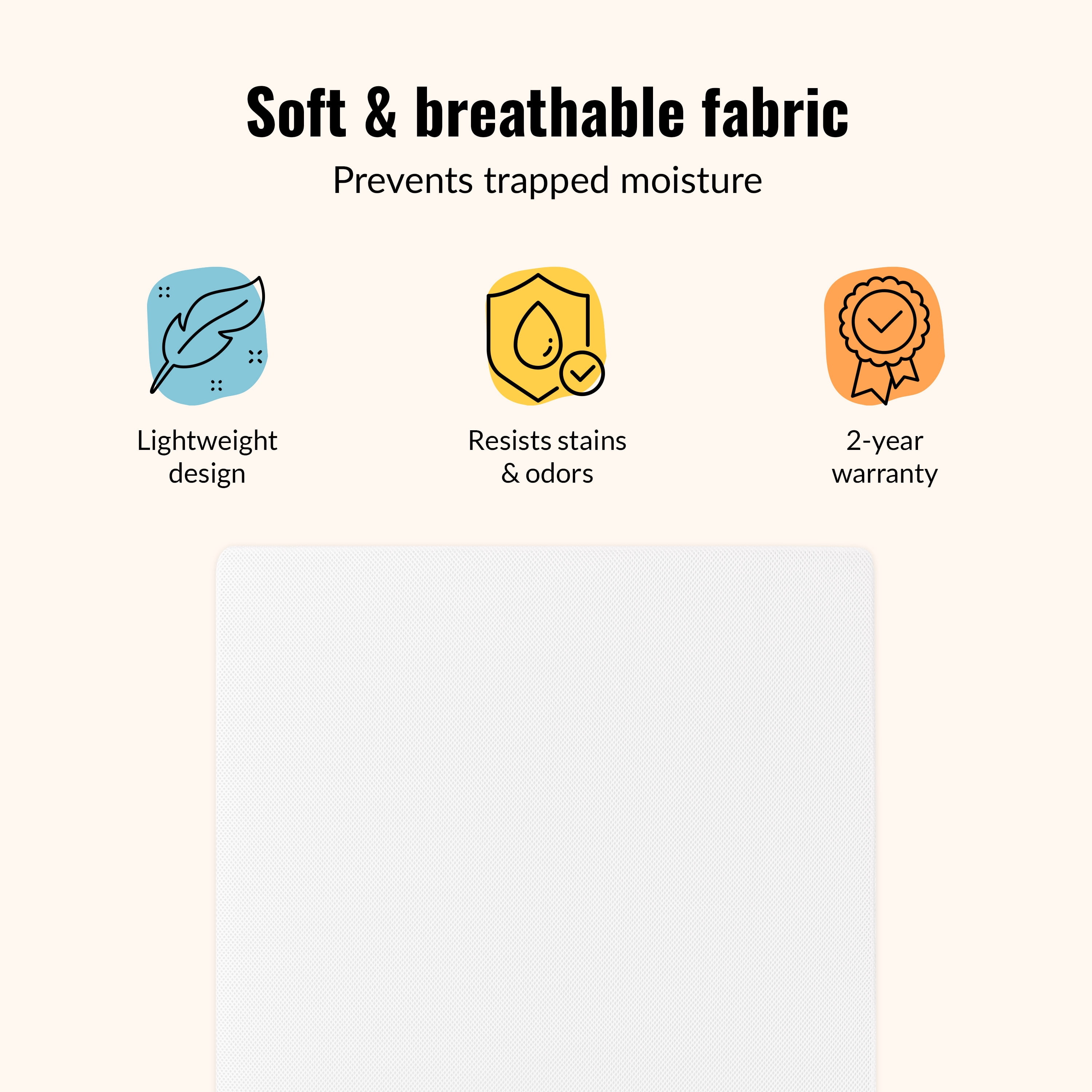 Dream On Me 2-In-1 Breathable 3" Spring Coil Mini/Portable Crib Mattress