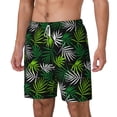 thumbnail image 2 of Balery Tropical Leaves1 Mens Swim Trunks Swim Shorts for Men Quick Dry Inseam Beach Shorts with Compression Liner Pocket-XX-Large, 2 of 9