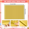 Hlonon 180 Sheets Gold OIF8 Tissue Paper for Gift Bags 10 x 14 Inches