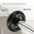 thumbnail image 4 of 10 Packs 1.8" Nylon Garage Door Rollers for 2" Track, 4.25" Stem Standard Rollers, Black, 4 of 6