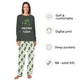 thumbnail image 2 of Matching Family Christmas Pajamas Set With Christmas in Florida Tropical Palm Tree Design, Size NB - Men 6XL, 2 of 7