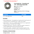 thumbnail image 2 of Front Spindle Nut - Compatible with 1997 - 2004 Dodge Dakota RWD 1998 1999 2000 2001 2002 2003, 2 of 2