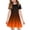 Orange, variant on XADYUY Summer Dress for Girls 7-8 Casual A-Line Short Sleeve Midi Dress Gradient Crew Neck Sundresses Swing Dresses with Pockets,11-12Years,Orange