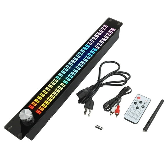 1Set 31-Bands Music Spectrum Display Dual Channel Synchronous 15-Bands Digital Equalizer Audio Spectrum Analyzer With Remote
