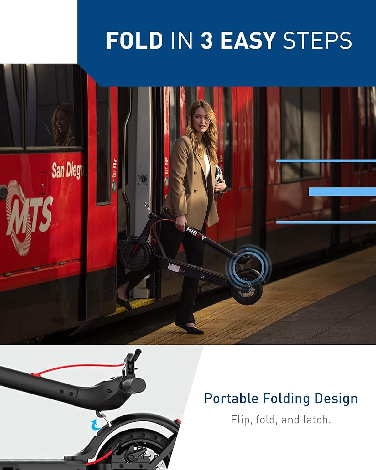 (Secondhand) Hiboy KS4 Pro Electric Scooter, 500W Motor, 10" Honeycomb Tires 25 Miles Long-Range & 19 MPH Portable Commuting Scooter for Adults eScooter
