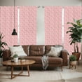 thumbnail image 2 of Ambesonne Coral Window Curtains, Vintage Roses Feminine, Each 28" W x 95" L, Dark Coral Coconut, 2 of 5