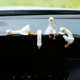 thumbnail image 3 of Lazy Duck Computer Decoration, Intricate 3D Cute Duck Figurine for Desk, Funny Decoration for Computer Monitor, Office Desk, and Car Interior, 3 of 6