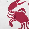 thumbnail image 2 of 16" x 16" Simply Daisy Santa Claws Crab Polyester Accent Pillow, Christmas Pink Qty 1, 2 of 3