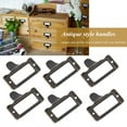 thumbnail image 4 of Label Pull Frame Handle, 6Pcs Medicine Cabinet Pulls Bronze Antique Non Rust  Waterproof With Mounting Screws For Jewelry Boxes, 4 of 8