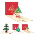 thumbnail image 2 of Bangcool Christmas Card Cute 3D Hollow-out Tree Pop up Card Greeting Card with Envelope, 2 of 8