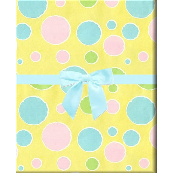 Celebrate Next Baby Bubbles Premium Gift Wrap Paper, Trendy Holiday Design