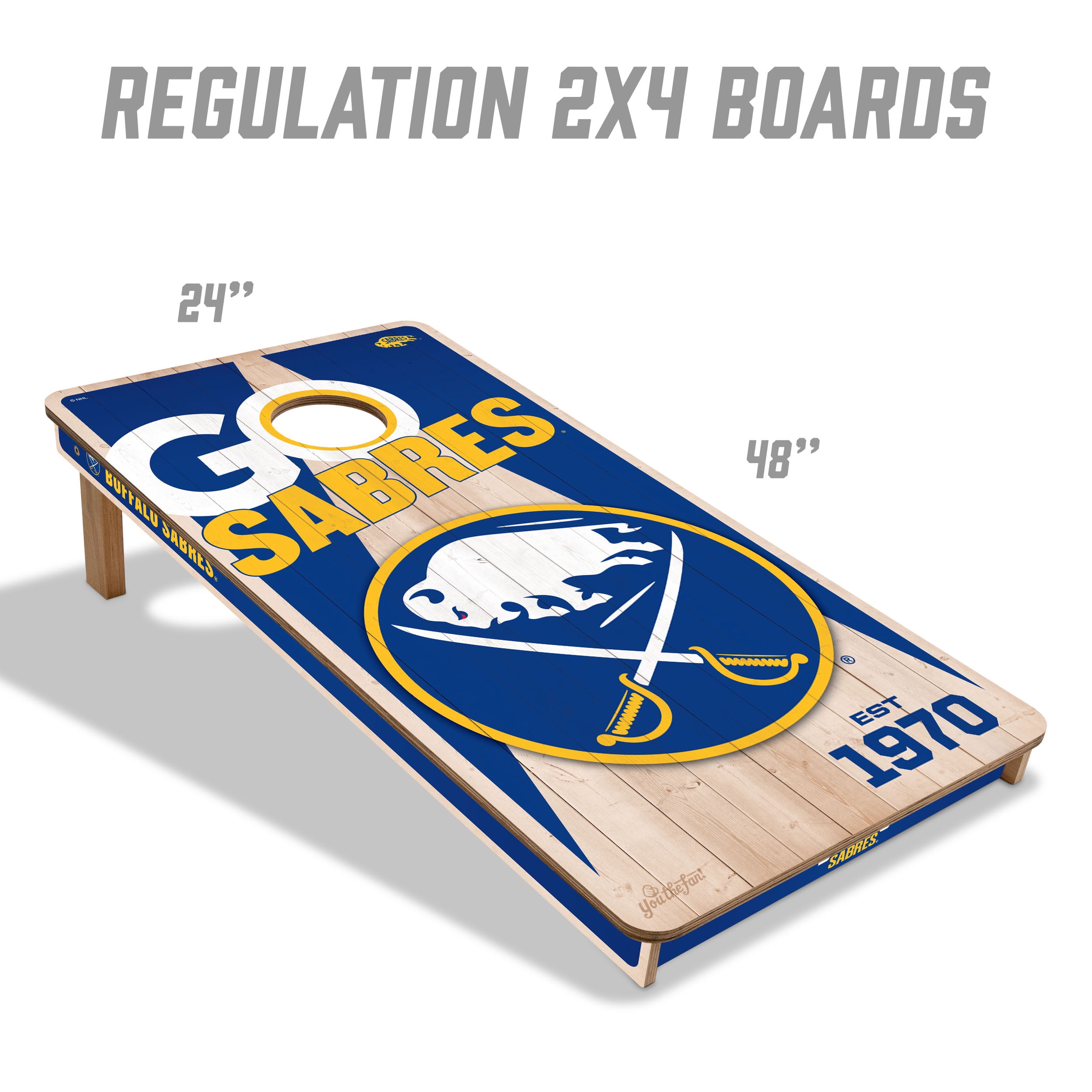 YouTheFan NHLBuffalo Sabres 2' x 4' Cornhole Game