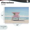 thumbnail image 4 of Stupell Industries Contemporary Miami Beach Lifeguard Station Canvas Art, 24 x 16, by Creative Studio, 4 of 8