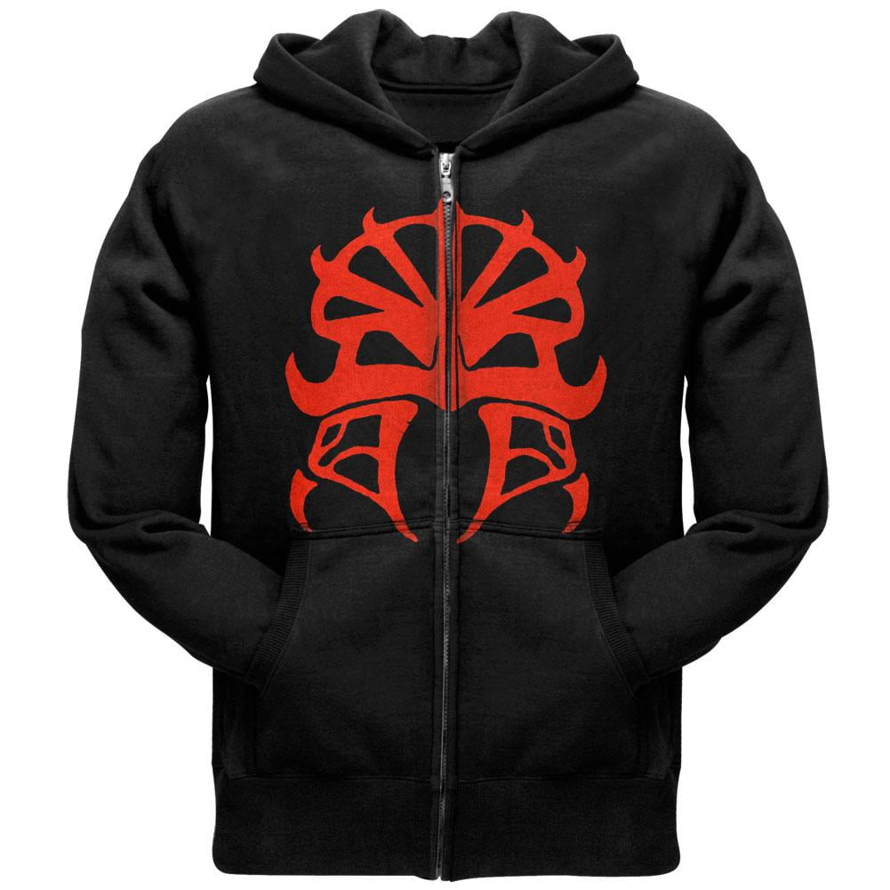 Black hoodie with red hood discount
