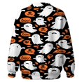 thumbnail image 2 of WERYOUNG Halloween Cardigan Sweaters For Women Pumpkin Skeleton Print Long Sleeve Button Down Sweater Daily Wear Relaxed Fit Fall Tops For Women,Size L, 2 of 4