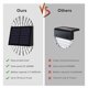 thumbnail image 3 of Solar Deck Post Outdoor Lights, Solar Fence Driveway Lights, Solar Step LED Lights Outdoor Waterproof for Garden 4 Pack, 3 of 5