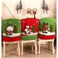 thumbnail image 2 of Juego de 3 fundas traseras para sillas navideñas, mesa de cena, decoración del hogar, 2 of 5