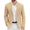 Khaki, variant on Mens Plaid Blazer Casual Sports Coat Stylish Sports Jackets Notch Lapel Knit Suit Jacket