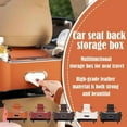 thumbnail image 2 of Multifunctional Car Seat Back Storage Box, Large Capacity Car Seat Back Storage Bag Hanging Bag Multifunctional Storage Box (Brown), 2 of 7