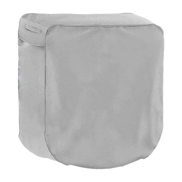 Funda protectora retráctil para carrete de manguera, portátil, de tela Oxford, para montar en pared, impermeable, para exteriores y césped. Gris