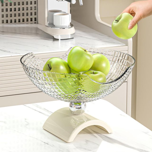 Assiettes à Fruits et Collations avec Base de Drainage Détachable, Plateau de Service Haut de Gamme pour Table Basse de Salon, Assiette Décorative Multifonction pour la Maison