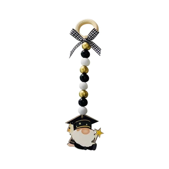 YOHAVEN 2023 Graduation Gnome Pendant, College Graduation Commemorative Ornament, Beads & Hat Decor for Graduation Party, Ideal Graduation Gift for Class of 2023, Keepsake Decoration for Home