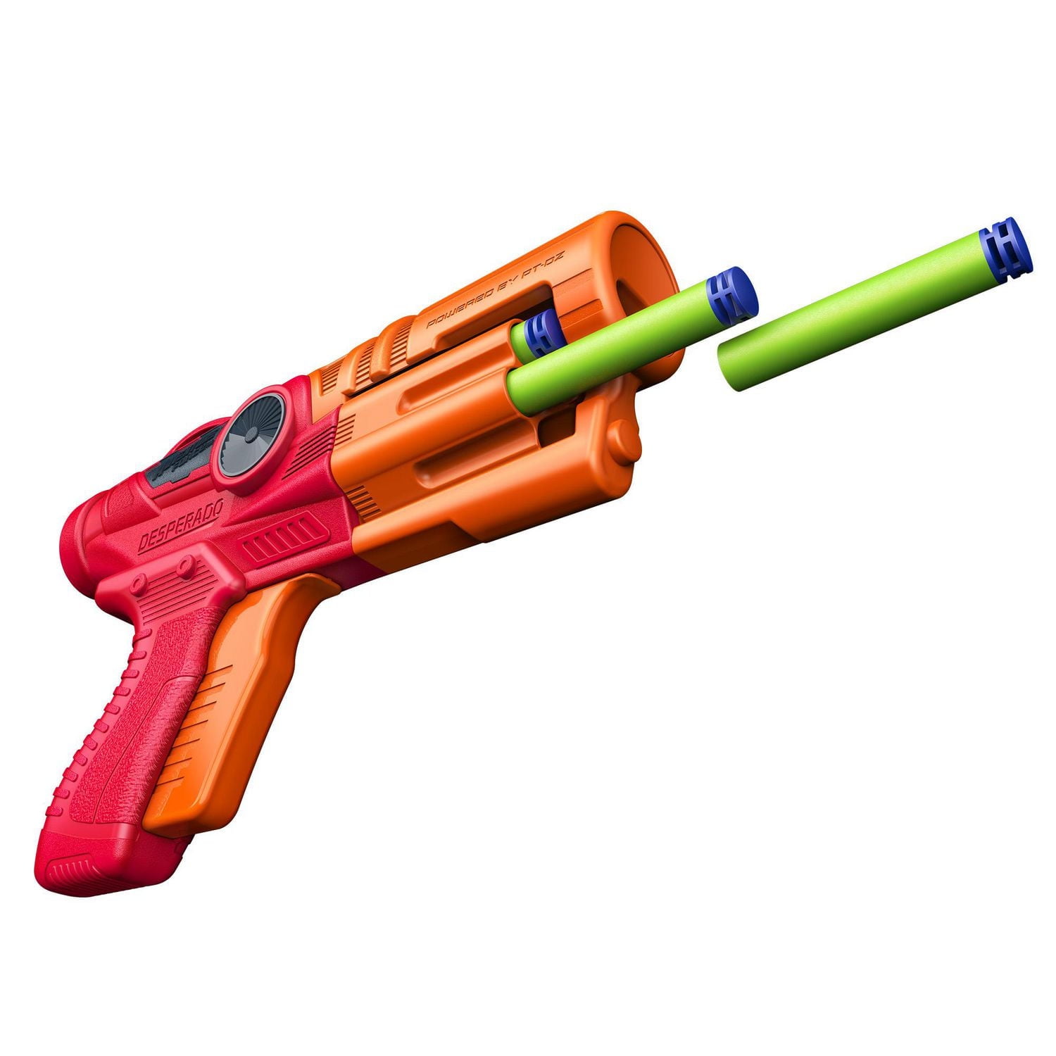 Adventure Force Desperado Foam Dart Blaster, Double-Action and Slamfire with 12 Universal Compatible Darts, Double-Action Trigger Auto-Advance