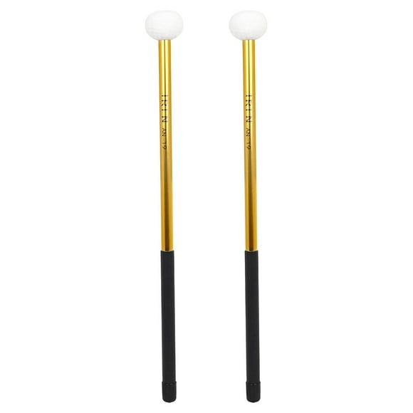 par de baquetas de aleación con cabeza de fieltro y tono fijo para marcha y práctica de rendimiento