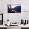 thumbnail image 3 of Epic Graffiti 'Lake Minnewanka 1' by Joe Reimer Photography, Canvas Wall Art, 18"x12", 3 of 8
