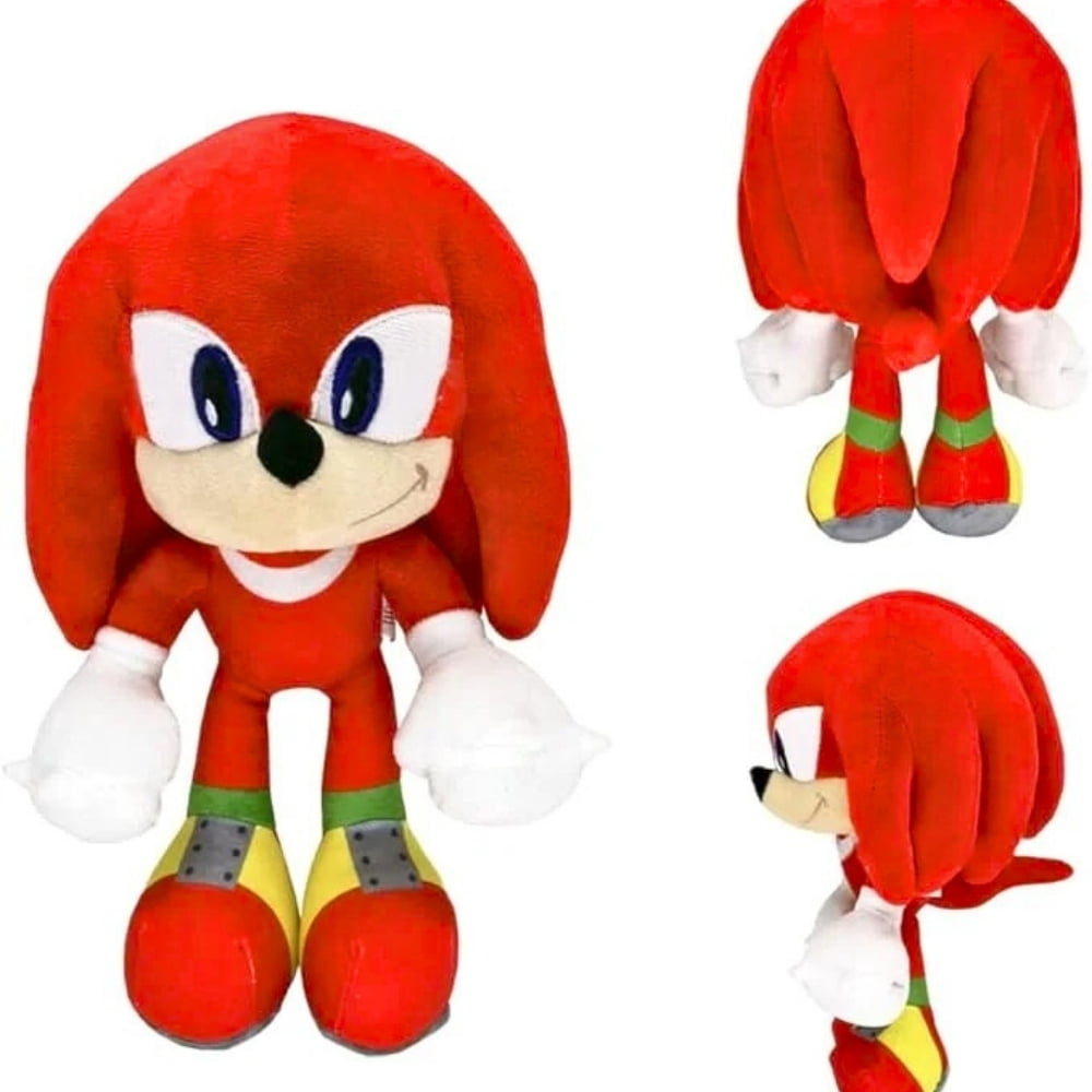 Sonic Knuckles Plush Toys, Hedgehog Stuffed Doll, Cool Anime Soft Pillow Toy, Gifts for Kids