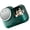 Green, variant on ABS Plastic Durable Large Capacity Cosmetic Organizers with LED Light Two Drawers