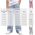 thumbnail image 7 of KyCheLot Boy's Sweatpants Straight Leg Elastic Waist Pockets Pants Causal School Daily Athletic Unisex Joggers, 7 of 7