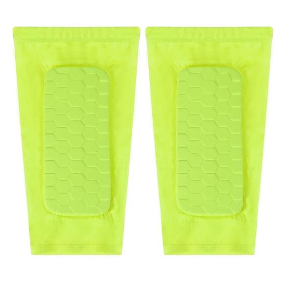 Uxcell Soccer Shin Guards Shin Pads Calf Protective Gear for Football Soccer Baseball Boxing S & 1 Pair & Green