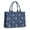 Blue Pink Moon, variant on Large Capacity Tote Bag,Teal Dancing Skeleton Pattern Handbag Fashion Luxury Tote Bag,15.7"x13"x 5.1" Inches,Laptop Compatible
