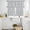 Light blue, variant on Sage Green Leaf Kitchen Curtains Sets for Windows 24 Inch Length, Retro Farmhouse Plant Floral Branch Rod Pocket Window Treatments Tier Curtains and Valances Set for Bedroom/Bathroom