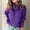 Purple, variant on Turilly Women's TurtleNeck Knitted Jumper Sweater Long Sleeve Elegant Casual Tops