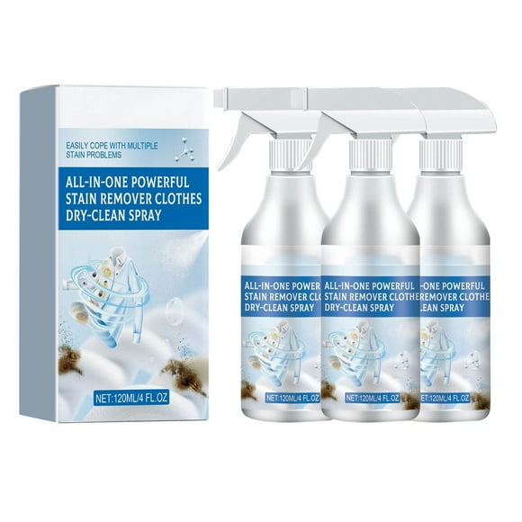 Mejor spray quitamanchas para ropa: fórmula potente para limpieza en seco para aceite, sudor y manchas difíciles en casa, sin necesidad de lavar, suave y rápido 120 ml