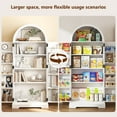 thumbnail image 5 of VKCC 70.8" Arched Tall Storage Cabinet, Large Floor Standing Pantry Cabinet with Shelves & Drawers for Kitchen, White, 5 of 8