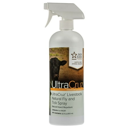 UPC: 0810500026703 | UltraCruz Livestock Natural Fly and Tick Spray  32 oz