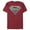 Cardinal, variant on Men's Superman Logo Grunge Graphic Tee Cardinal 3X Large