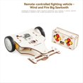 thumbnail image 4 of DIY Wooden Remote Fighting Vehicles Model Educational Kit Experiment Physics Science Learning Kit for School Supply, 4 of 6