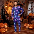 thumbnail image 2 of Mfakffe Halloween Family Matching Loungewear Set Long Sleeve Tops and Pants Sleepwear Ghost and Pumpkin Print Soft Pajamas for Holiday Party, 2 of 6