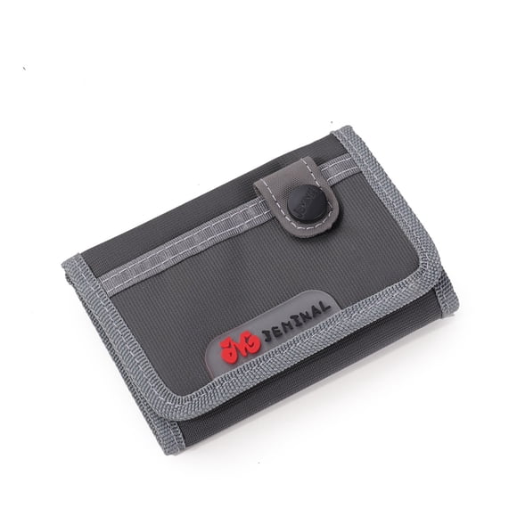 Qarigey Hombre Carteras Monedero Trifold Tarjeta Cerrojo Carpeta de dinero Bolsa Monederos de tela Estudiantes de moda Carteras Adolescente Type3 NO3