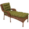 thumbnail image 1 of Coussin Capitonné pour Chaise Longue d'Extérieur en Polyester Filé, 74 Po X 19 Po, Écossais - Avocat, 1 of 4