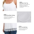 thumbnail image 4 of AOLIGEI Camisoles for Women with Built in Bra Adjustable Strap Tank Tops Cami Sleeveless Summer Tops Plus Size（S-4XL), 4 of 7