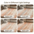 thumbnail image 7 of ODIKA 5'x7' Washable Area Rug Non-Slip, Low Pile, Stain Resistant Alfombra Vintage Faded Stripe Abstract Motif Sala Beige Para for Guest Room, Lounge, Apartment, 7 of 7