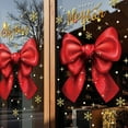 thumbnail image 5 of Honeeladyy 2 Pcs Christmas Window Stickers for Glass, 23.6x17.7in Christmas Bow Window Stickers Christmas Decorations Xmas Window Decals for Home Holiday Party, 5 of 6