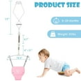 thumbnail image 6 of G TALECO GEAR Baby Jumper, Baby Doorway Jumper with Adjustable Strap, Protable Baby Jumpers and Bouncers, Easy to Assemble, Toddler Bouncer Jumper with Floor Mat, Pink, 6 of 6