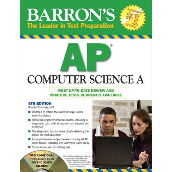 Pre-Owned Barron's AP Computer Science A [With CDROM] (Paperback) 0764197045 9780764197048